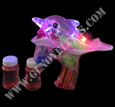 Light Up Dolphin Bubble Gun XY-262