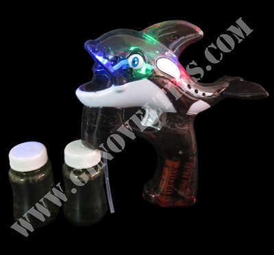 Light Up Shark Bubble Gun XY-658