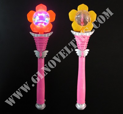 Light Up Flower Spinning Wand XY-382