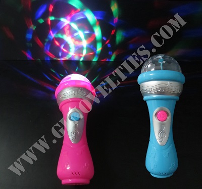 Light Up Spinning Microphone Wand XY-2431