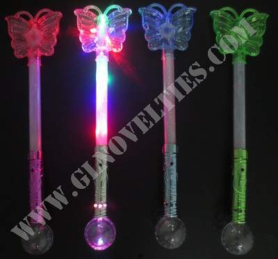 Light Up Butterfly Wand with Magic Ball XY-2610