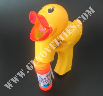 Light Up Yellow Duck Bubbele Gun XY-2547