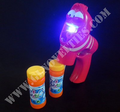 Light Up Red Worm Bubble Gun XY-2638