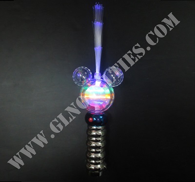 Light Up Spinning Fiber Wand XY-2508