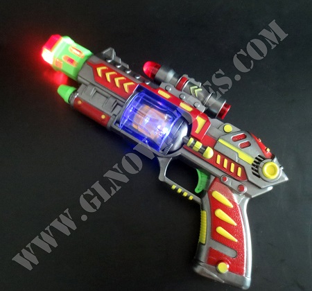 Light Up Bullet Vibration Gun with Laser XY-1783