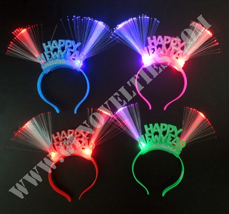 Light Up Happy New Year Fiber Headband XY-2659