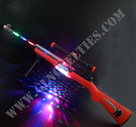 Light Up Vibration Rilfe With Laser XY-2680