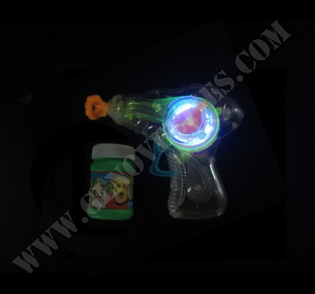 Light Up Mini Space Bubble Gun XY-2696