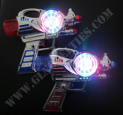 Light Up Space Spinning Gun XY-174