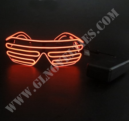 Light Up EL Wire Shutter Glasses XY-2695
