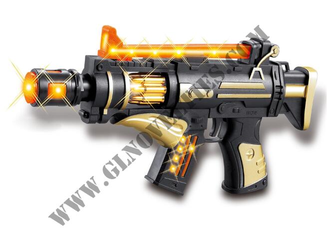 Light Up Vibration Gun with Laser XY-3324