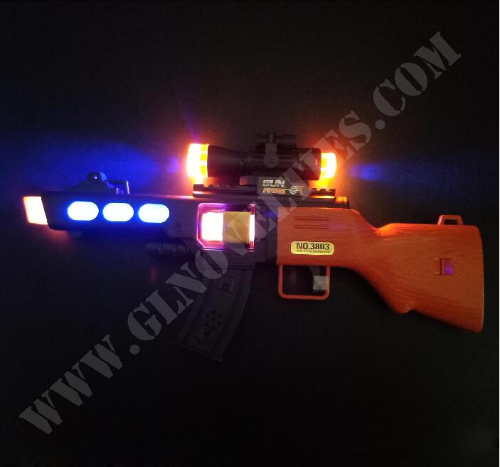 Light Up Vibration Gun with laser XY-4779
