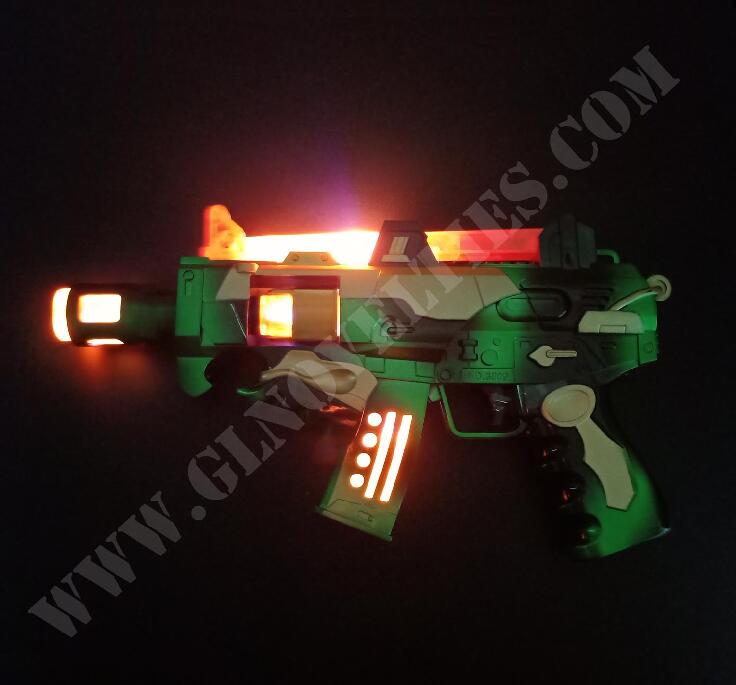 Light Up Vibration Gun with laser XY-4769