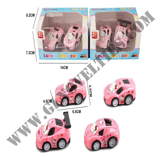 Full Back Hello Kitty Cartoon Car GL-6037